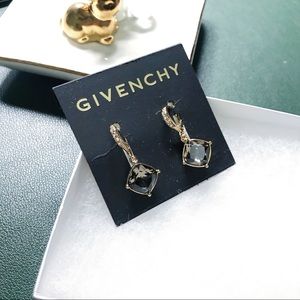 Givenchy crystal square drops earrings New